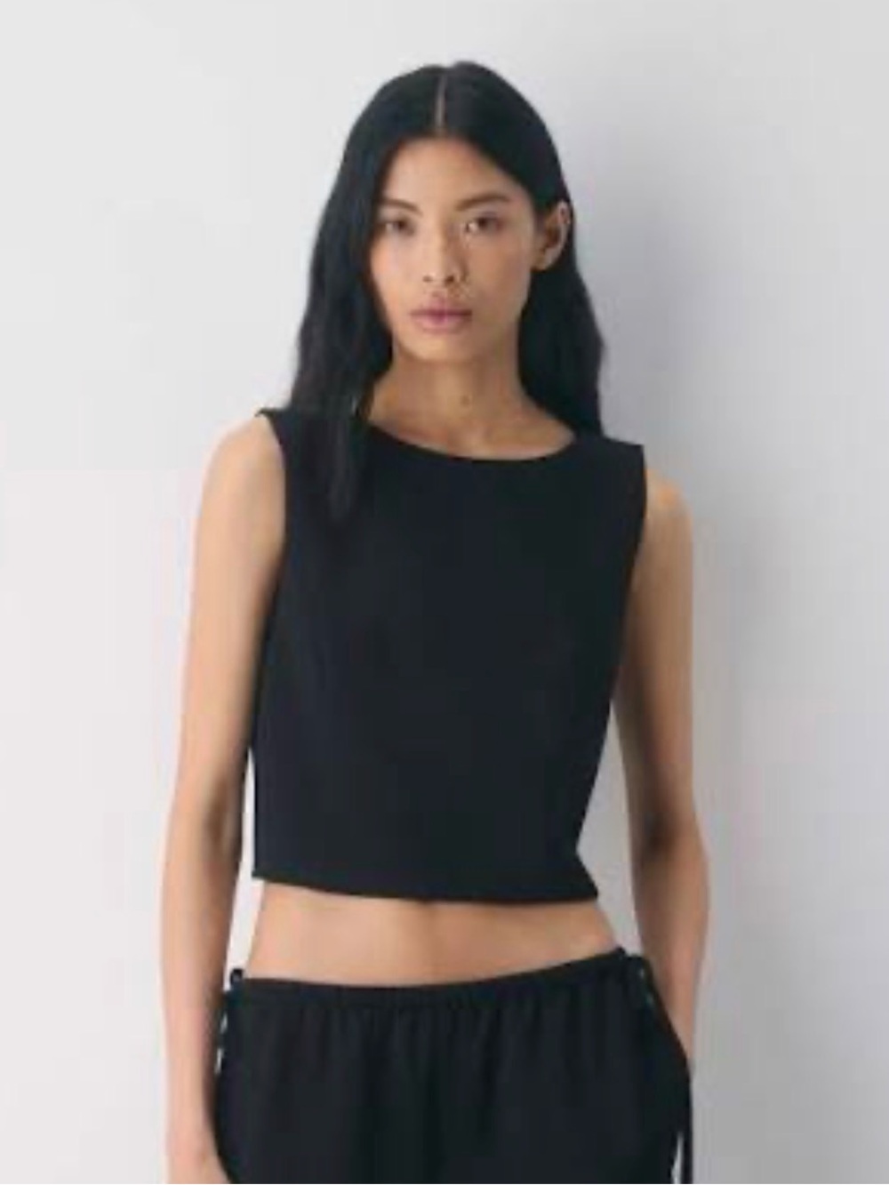 Aritzia Cavalier Crepete Top XS black